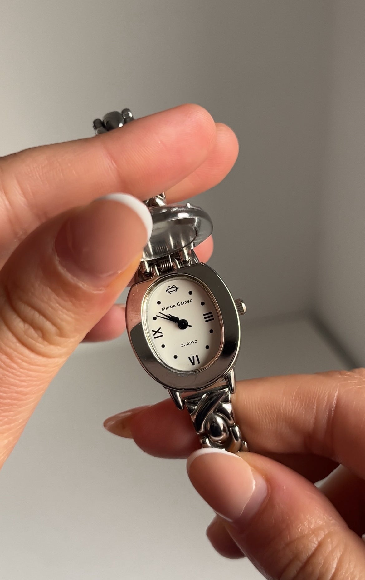 Green Vintage Cameo Watch